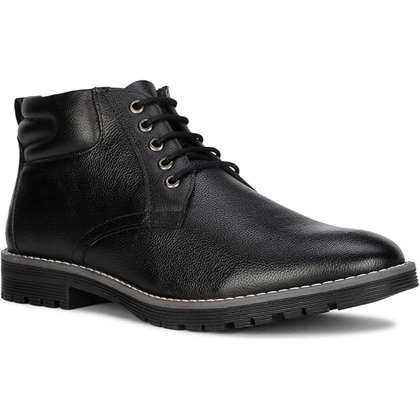 Buy Men premium leather zipper closure boots with a Hidden Heel